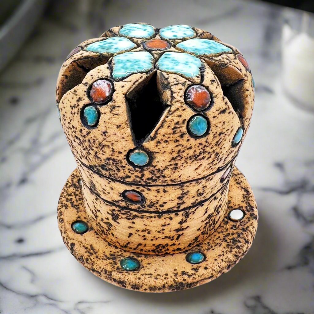 Candle Holder Handmade Clay Nabateanscandle holdersSTLESS