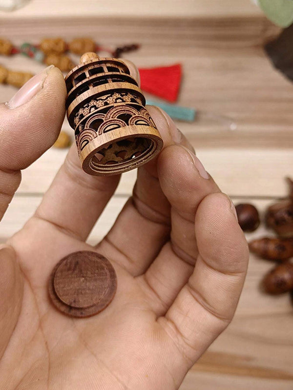 Carved Gourd and Vase Pendants Wooden CharmcharmSTLESS