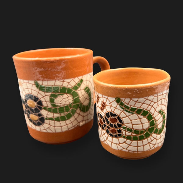 Coffee / Tea Mug Handcrafted Clay MosaicscoffeeSTLESS