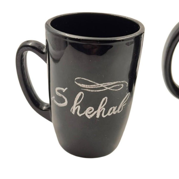 Customized Ceramic Black MugMUGSTLESS