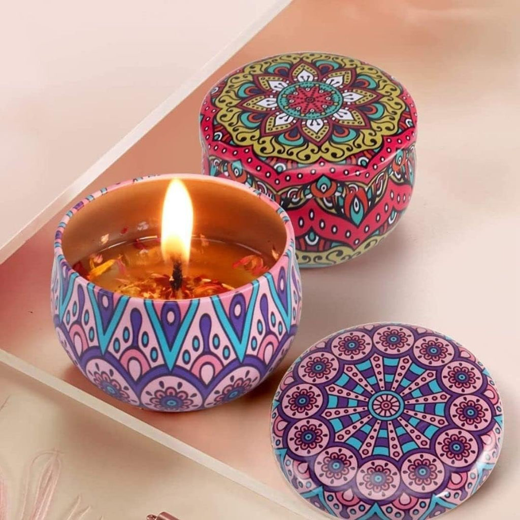 Diwali Matka Shaped Tin Box Tea Light CandlescandlesSTLESS