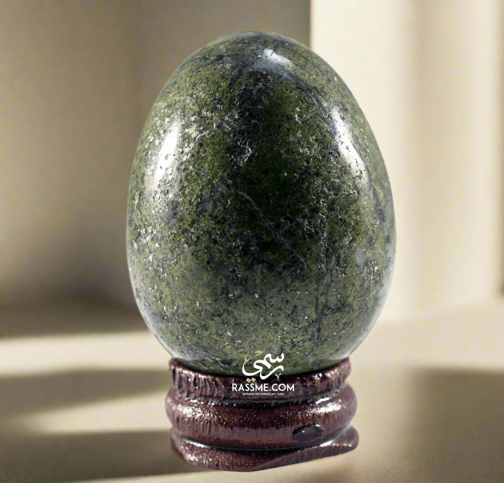 Egg Stone With Wooden BaseHome DecorSTLESS