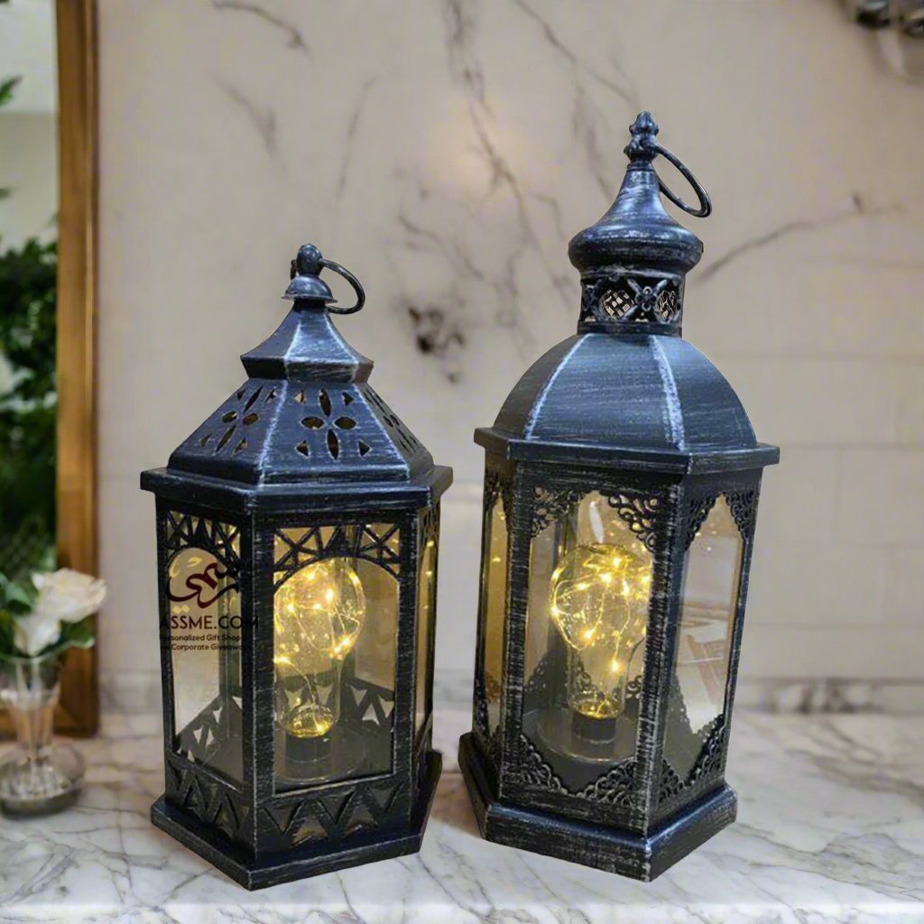 Flameless Lantern Arabian Glass RamadanLanternSTLESS