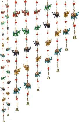 Handicrafts Indian Fabric Hanging Elephants String decorationHome DecorSTLESS