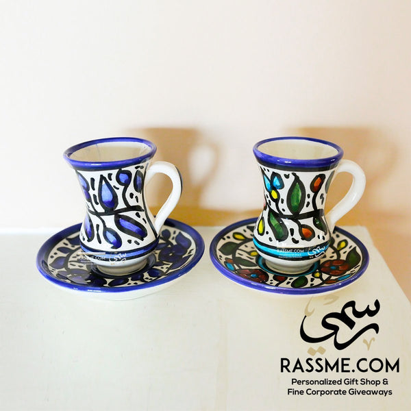 Handmade Palestinian Ceramic Tea Cup PotteryTeaSTLESS