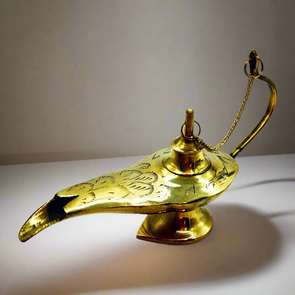 Incense Holder Aladdin Lamp BrassIncense BurnerSTLESS