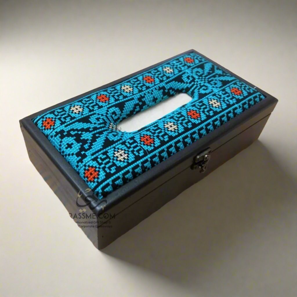 Palestinian embroidery tissue box coverTissue CoverSTLESS