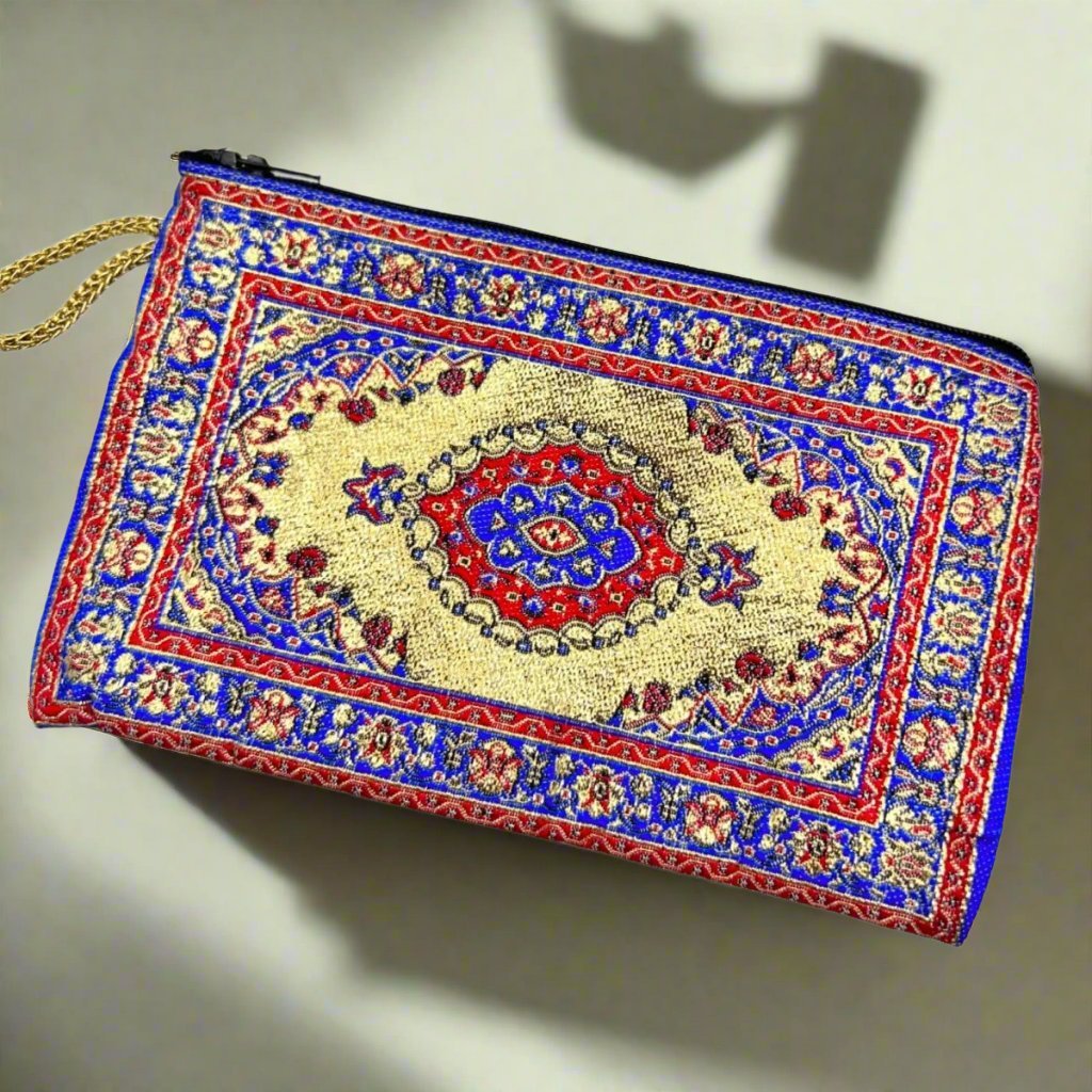 Peach Slim Zipper Purse, Arabian style Moroccan BagbagSTLESS