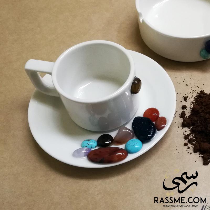 Porcelain Cup GemstonesTeaSTLESS