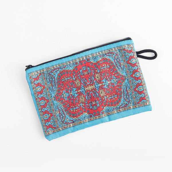 Slim Zipper Turkish coin purse, Bohemian style Turkish bagsbagSTLESS