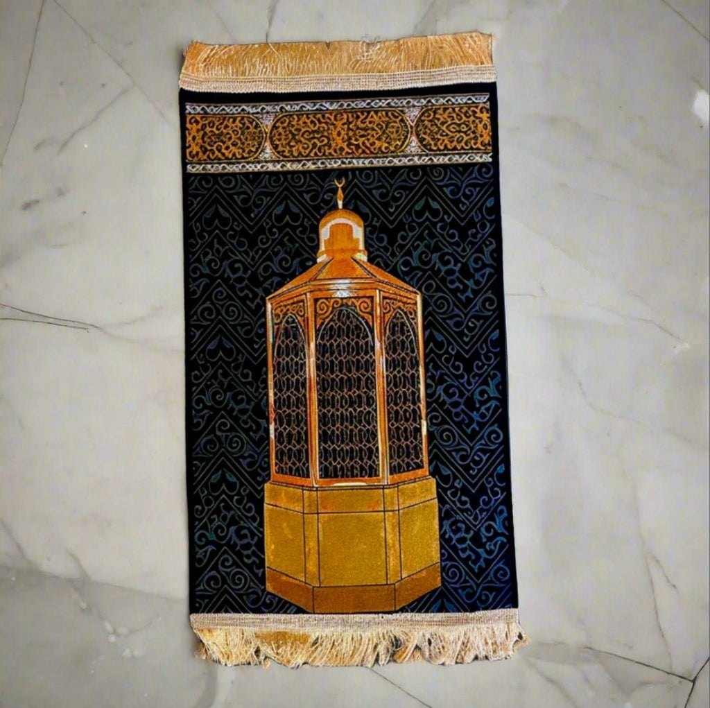 Small Anti slip printed Islam prayer mats with shinny surfacematSTLESS