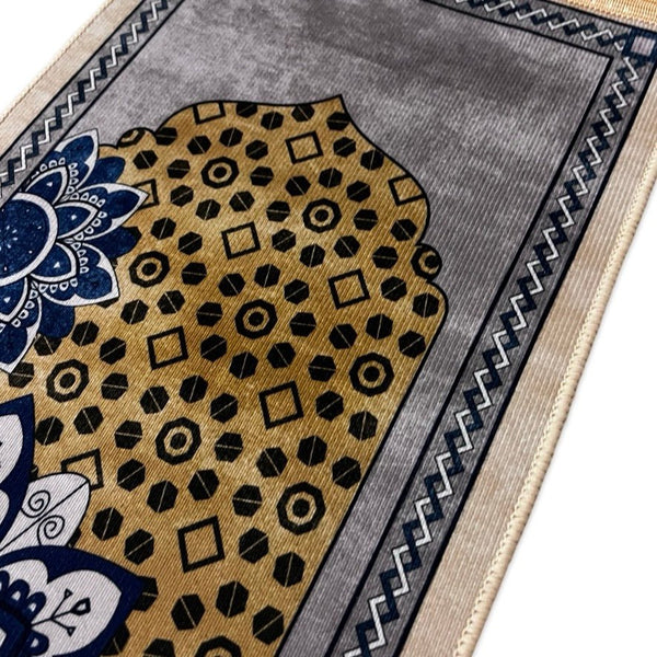 Small Anti slip printed Islam prayer mats with shinny surfacematSTLESS