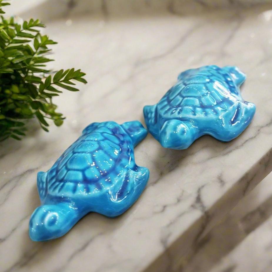 Turquoise Ceramic Turtles Home Decoroffice accessoriesSTLESS