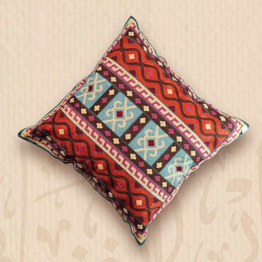 Wool Embroidered Cushion Throw PillowCushionsSTLESS