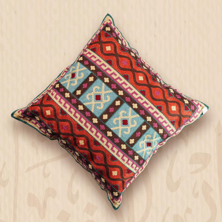 Wool Embroidered Cushion Throw PillowCushionsSTLESS