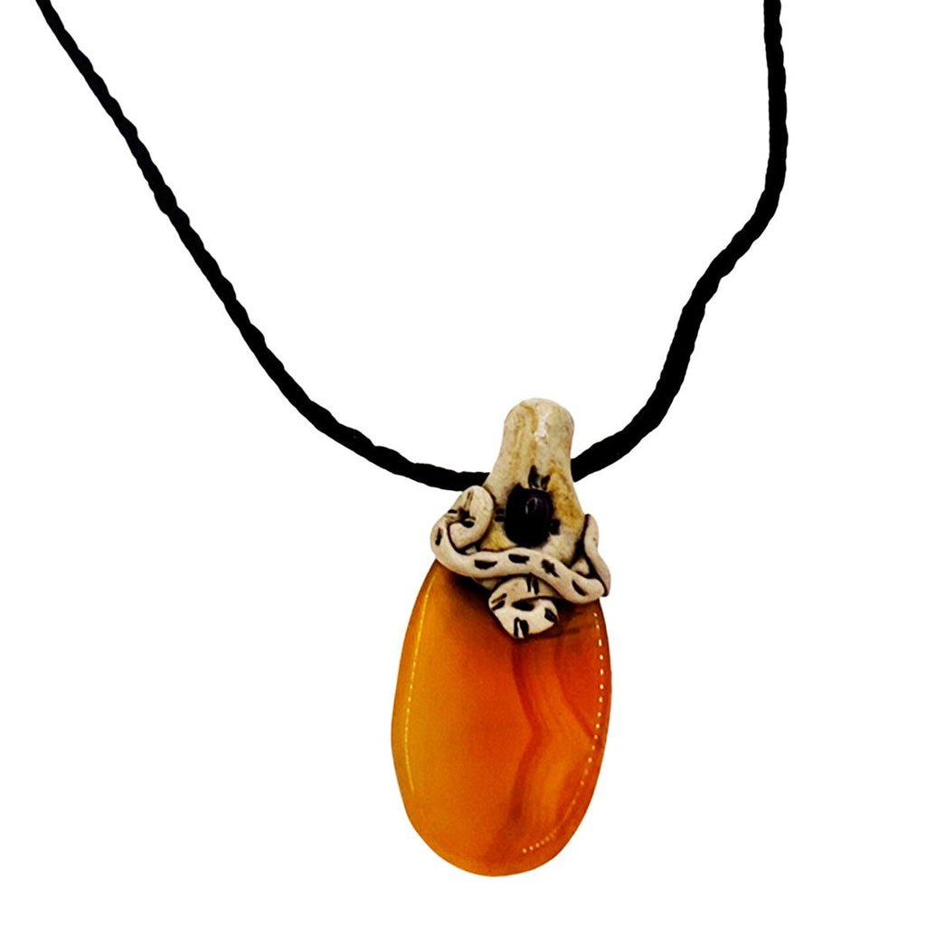 Gemstone Amber NecklaceNecklacesSTLESS