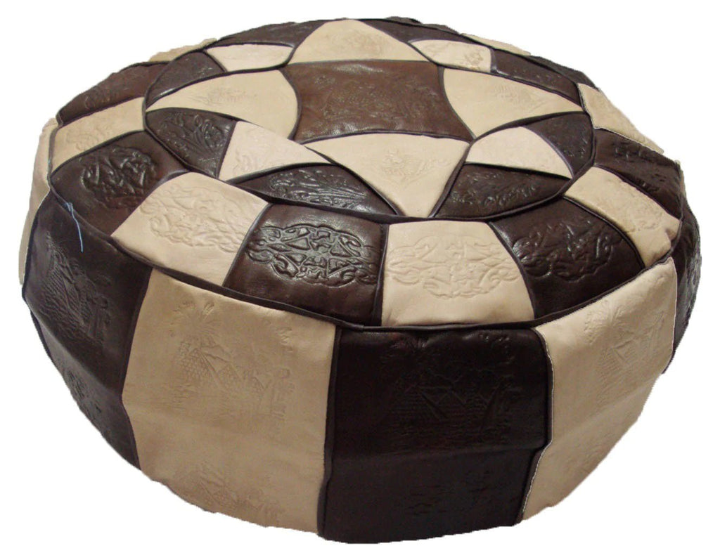 Genuine Leather Pouf CushionCushionsSTLESS