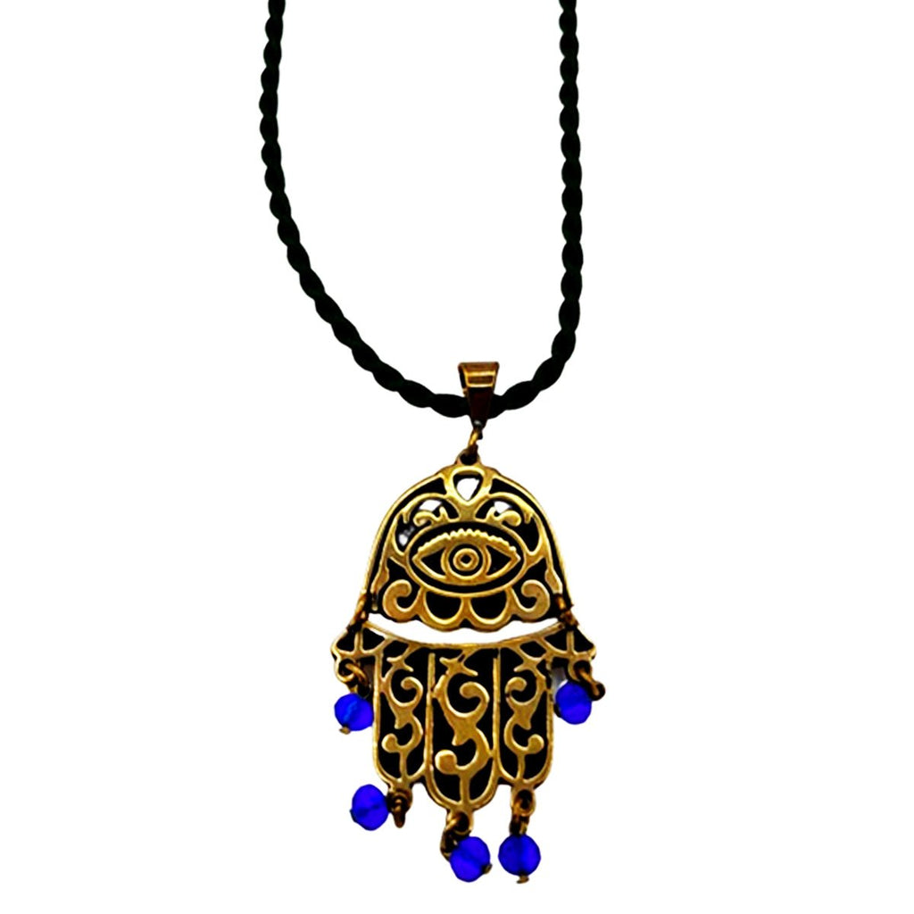 Hamsa Necklace BrassNecklacesSTLESS