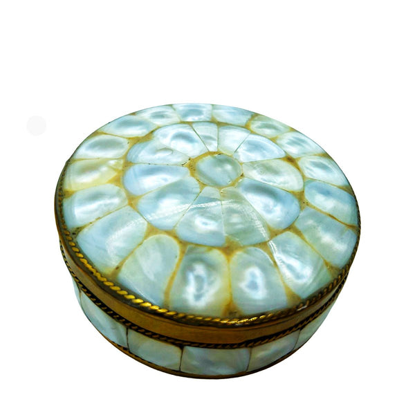 Incense Box Brass With Mother of PearlIncense BurnerSTLESS