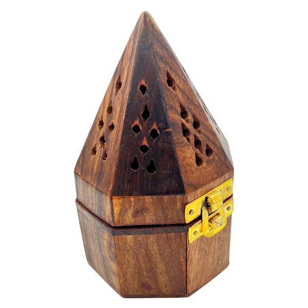 Incense Holder Pyramid Box Handmade WoodenIncense BurnerSTLESS