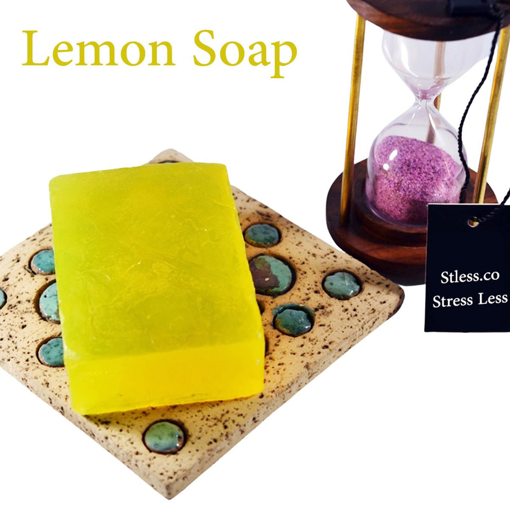 Lemon Glycerin Bar With Dead Sea Mineralsdead seaSTLESS