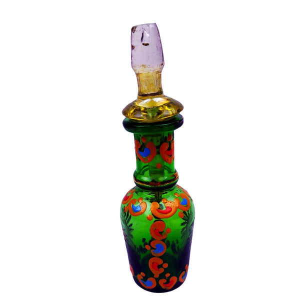 Oil Perfume Bottle Glass Hand PaintedkoholSTLESS