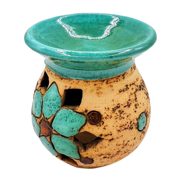 Oil Warmer Tealight Warmer Handcrafted Clay Nabateanoffice accessoriesSTLESS