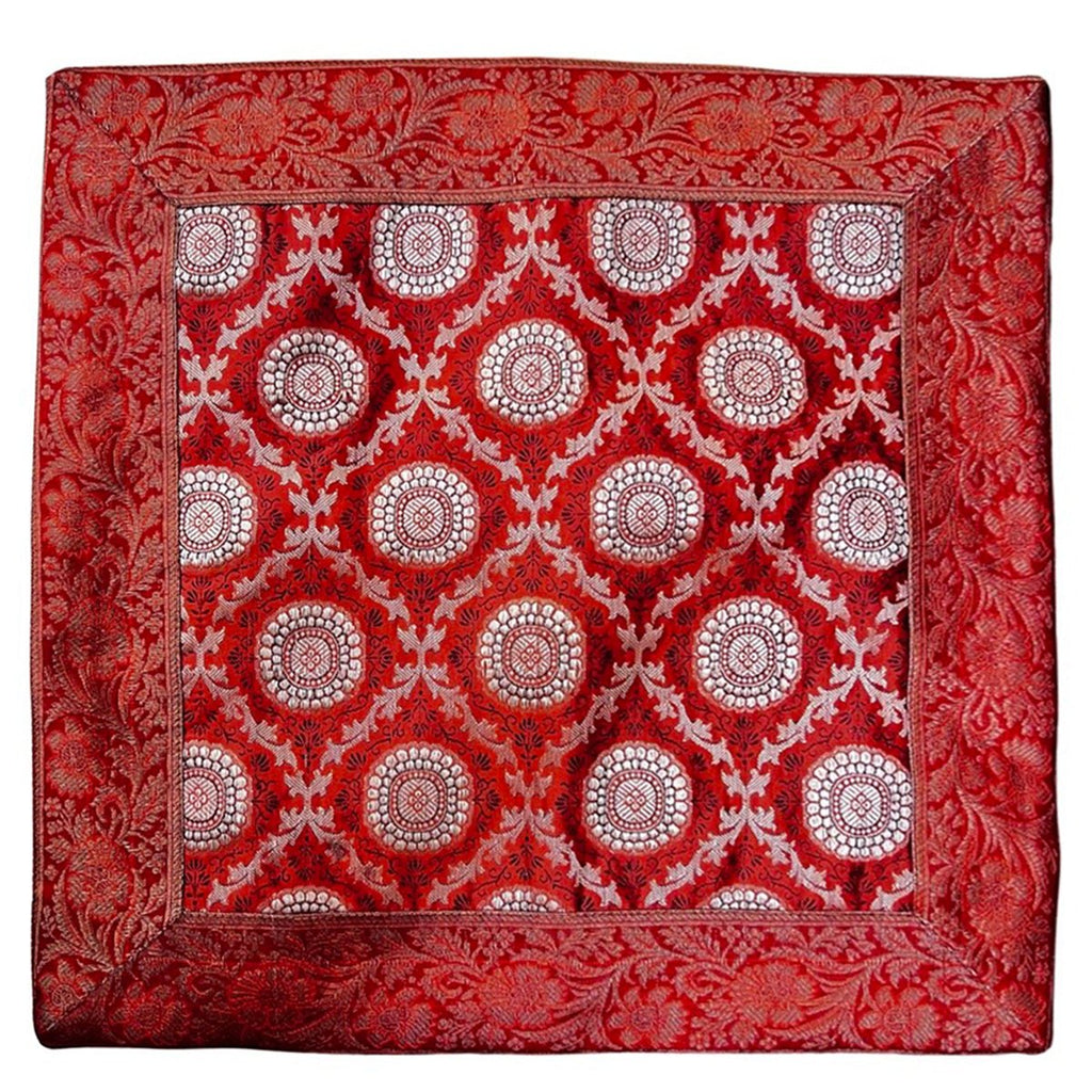 Velvet Soft Cushion Pillow Case Comfortable Throw Pillow Red Covers SilverCushionsSTLESS